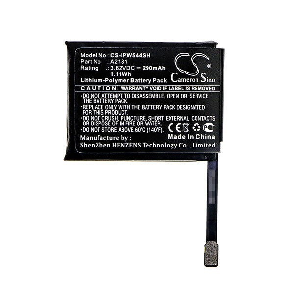 Cameron Sino Cs Ipw544Sh 290Mah Replacement Battery For Apple