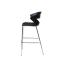 April Indoor Hospitality Stool With Footrest Bar Black