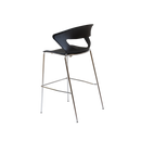 April Indoor Hospitality Stool With Footrest Bar Black