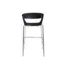 April Indoor Hospitality Stool With Footrest Bar Black