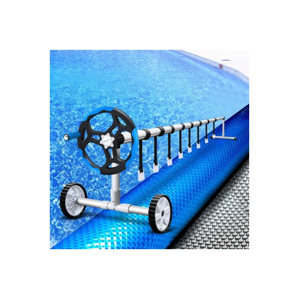Swimming Solar Pool Cover Roller Wheel Blanket 500 Micron 7X4M