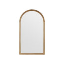 Arched Natural Wood Frame Wall Mirror Makeup Home