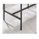 Fluted 2 Drawer Bedside Table Night Stand Black