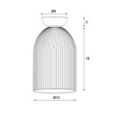 Arley Ribbed Glass Diy Shade