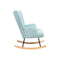 Rocking Chair Nursing Armchair Velvet Accent Chairs Upholstered