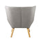 Armchair Fabric Upholstered Tub Chair Grey