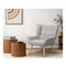 Armchair Fabric Upholstered Tub Chair Grey