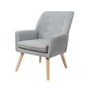 Armchair Lounge Chair Linen Accent Tub  Sofa
