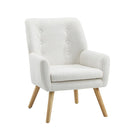 Armchair Lounge Chair Linen Accent Tub  Sofa