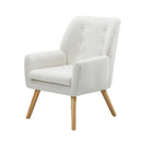 Armchair Lounge Chair Linen Accent Tub  Sofa