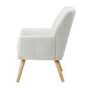 Armchair Lounge Chair Linen Accent Tub  Sofa