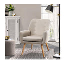 Armchair Lounge Chair Linen Accent Tub  Sofa