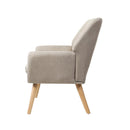 Armchair Lounge Chair Linen Accent Tub  Sofa
