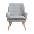 Armchair Lounge Chair Linen Accent Tub  Sofa