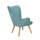 Armchair Lounge Chair Ottoman Accent Armchairs Fabric Sofa Chairs Blue