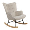 Rocking Chair Nursing Armchair Velvet Accent Chairs Upholstered