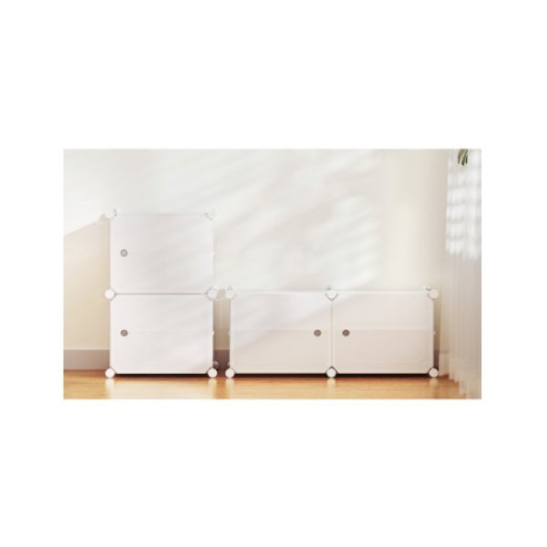 Shoe Cabinet Diy Shoe Box White Storage Cube Portable Organizer Stand