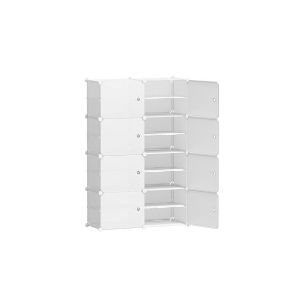Shoe Cabinet Diy Shoe Box White Storage Cube Portable Organizer Stand