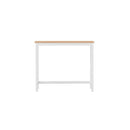 Bar Table Ari Dining Desk High Solid Wood Kitchen Shelf Wooden White