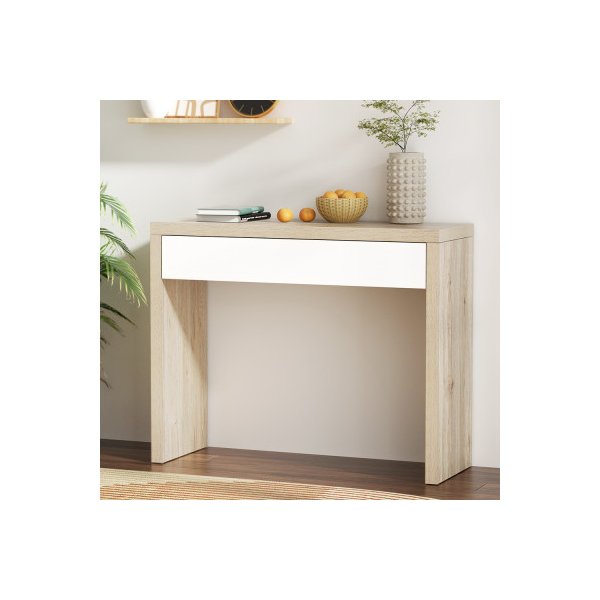 Console Table Hallway Sofa Table Entry Desk With Storage Drawer 100Cm