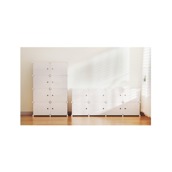 Shoe Cabinet Diy Shoe Box White Storage Cube Portable Organizer Stand
