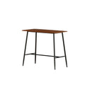 Bar Table Industrial Dining Desk High Wood Kitchen Shelf Wooden Cafe