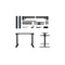 Standing Desk Electric Height Adjustable Sit Stand Desks Black 140Cm