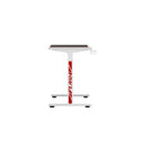 Electric Standing Sit Stand Gaming Desk Rgb Light Home Office White
