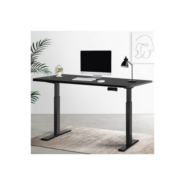 Standing Desk Electric Height Adjustable Sit Stand Desks Black 140Cm