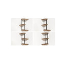 Floating Shelves Brackets 3 Tiers Corner Display Diy Wall Mount Rack