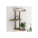 Floating Shelves Brackets 3 Tiers Corner Display Diy Wall Mount Rack
