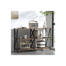 Console Table Hallway Sofa Entry Desk Retro Metal Display Furniture