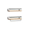 2X Floating Wall Shelves Brackets Towel Rail Rack Diy Wall Mount Rack