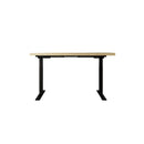 Standing Electric Height Adjustable Sit Stand Desk Black Oak 140Cm