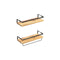 2X Floating Wall Shelves Brackets Towel Rail Rack Diy Wall Mount Rack