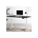 Standing Desk Electric Adjustable Sit Stand Desks White Black 140Cm