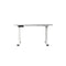 Standing Electric Height Adjustable Sit Stand Desk Table White 120 cm