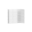 Diy Shoe Box Cabinet White Storage Cube Portable Organiser Stand