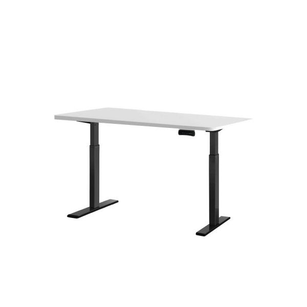 Standing Desk Electric Adjustable Sit Stand Desks Black White 140Cm