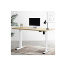 Electric Standing Motorised Adjustable Sit Desk White Oak