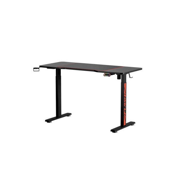 Electric Standing Gaming Desk Sit Table Rgb Light Home Office