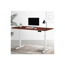 Standing Desk Electric Adjustable Sit Stand Desks White Walnut 140Cm