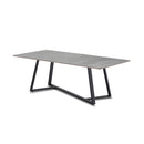 Ashley Coffee Table Grey Carrara Marble Table Top 1200 X 600 X 420Mm