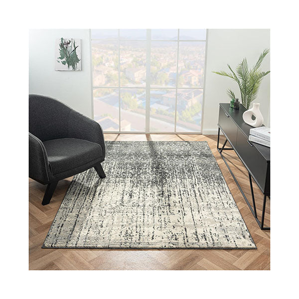 Heat Set Rugs Astrea Ebony Heat Set Polypropylene Rug – Simply Wholesale