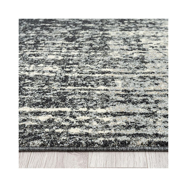 Heat Set Rugs Astrea Ebony Heat Set Polypropylene Rug – Simply Wholesale