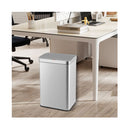 Automatic Trash Can With Lid Motion Sensor Garbage Can Silver 60 L