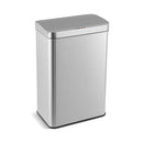 Automatic Trash Can With Lid Motion Sensor Garbage Can Silver 60 L