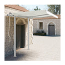 Awning Post Set White 300X245 Cm Iron