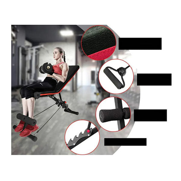 B200 Adjustable Incline Decline Weight Bench Resistance Bands
