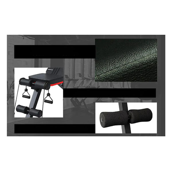 B200 Adjustable Incline Decline Weight Bench Resistance Bands